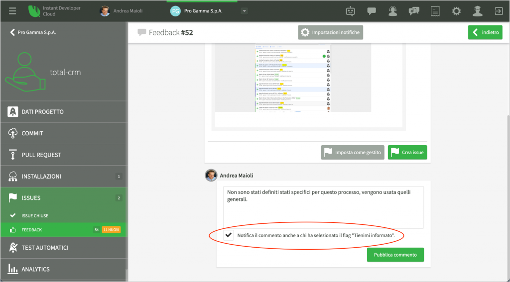 Raccolta dei feedback degli utenti Instant Developer immagine 18 2 Instant Developer