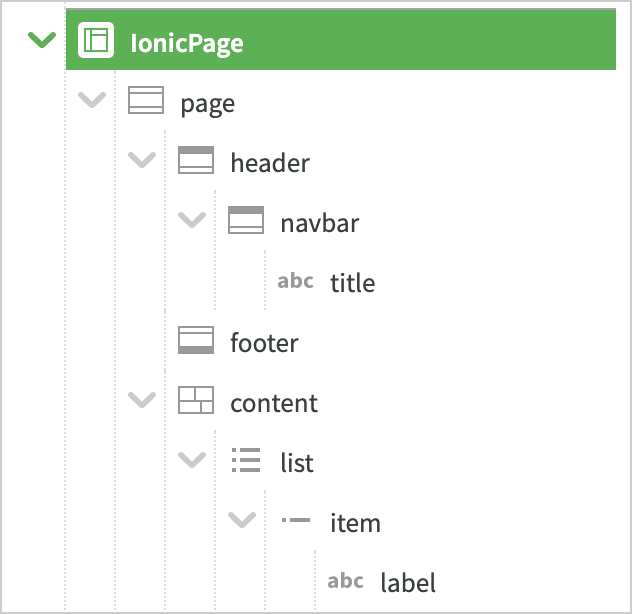 Le pagine IonicUI Instant Developer ionicui 01 Instant Developer