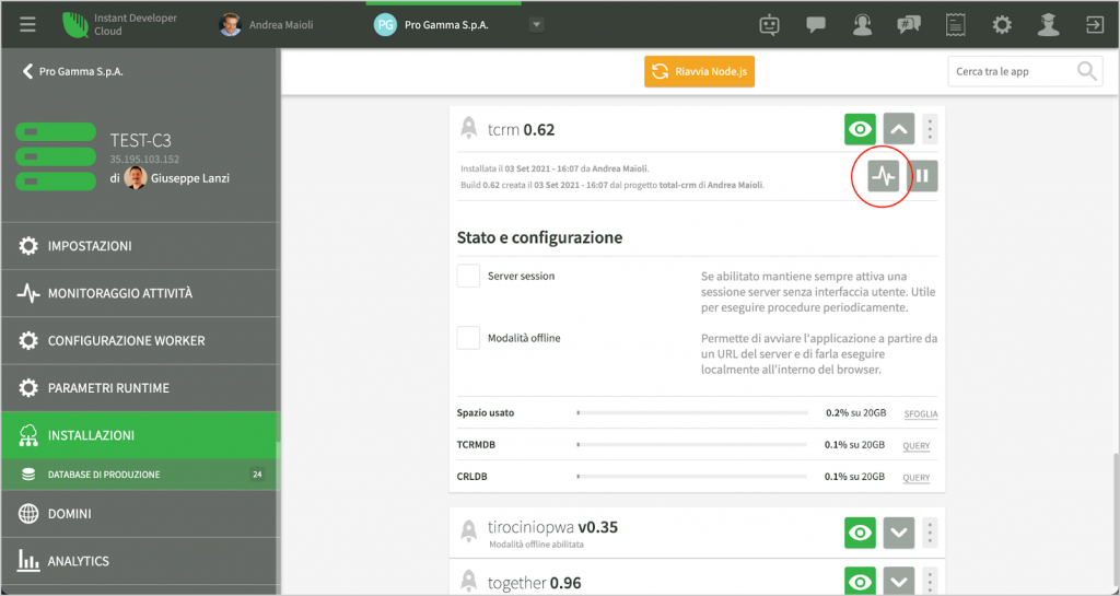 Scambio di messaggi in tempo reale Instant Developer sincronizzazione 05 Instant Developer